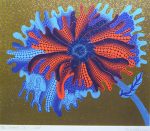 草間彌生「FLOWER B」シルクスクリーン 50.9×69cm