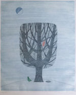 南桂子「巣」銅版画33.6×28.3cm