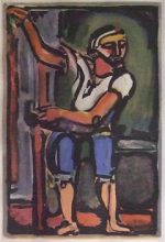 ジョルジュ・ルオー「漁夫」銅版画31.8×21.9cm