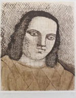 有元利夫「展覧会ポスター1982年」銅版画17.1×14.1cm