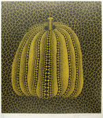 草間彌生「かぼちゃ（2）」シルクスクリーン52.5×45.4cm