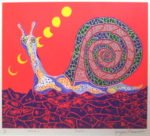 草間彌生「かたつむり」シルクスクリーン45.4×52.8cm