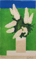 ベルナール・カトラン「春」リトグラフ28.8×18.8cm