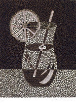 草間彌生「レモンスカッシュ」シルクスクリーン84.8×68cm
