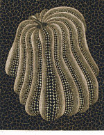 草間彌生「考えるかぼちゃ」シルクスクリーン65.5×53.5cm
