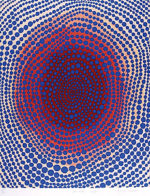 草間彌生「朝の太陽」シルクスクリーン65.6×53.8cm