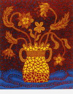 草間彌生「花(3)」版画シルクスクリーン54×45cm