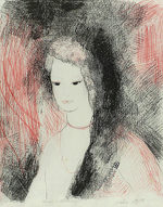 マリー・ローランサン「リンダ」版画38×32cm