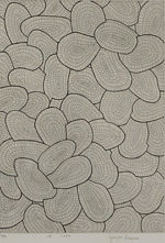 草間彌生「波」銅版画41.8×29.5cm
