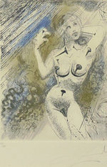 サルバドール・ダリ「Marilyn」銅版画37×28.2cm