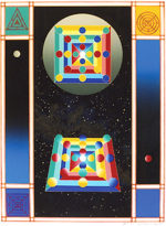 前田常作「空想マンダラ・照空」版画56.5×43cm