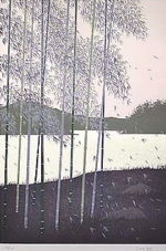 千住博「水の惑星#9 季の終わり」版画72.7×50cm