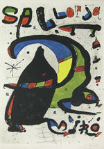 ジョアン・ミロ「Sa llotja」版画93.5×64.8cm