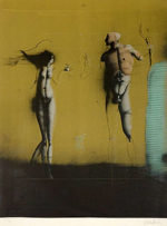 パウル・ヴンダーリッヒ「Emi entscheidender Augenblick」版画75.7×56.8cm