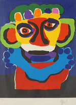 カレル・アペル「戴冠」版画71.5×52cm