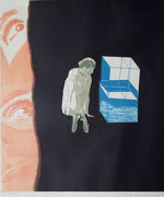 池田満寿夫「うつろな心」銅版画49.5×42cm