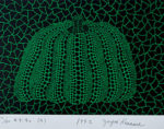 草間彌生「カボチャ(G)」版画15.6×22.5cm