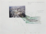川俣正「Park」色鉛筆・ペン・写真26×36cm