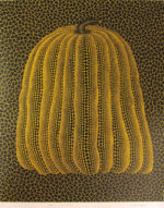 草間彌生「かぼちゃ(黄T)」版画72.3×60.4cm