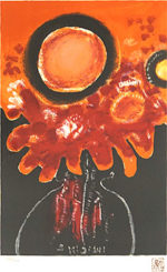 三岸節子「華」版画37×24.8cm