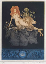 山下清澄「イタリアの幻想」銅版画11.9×8.7cm