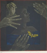 池田満寿夫「嫉妬の罪」銅版画30×26.5cm