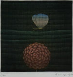 浜口陽三「蝶」銅版画11.4×11.4cm 1967年