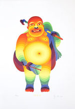 靉嘔「ほてい」版画45.5×31.4cm