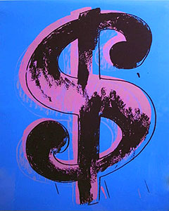 アンディ・ウォーホル「$$$$ Dollar Blue $$$$」版画