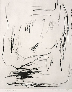 李禹煥「港より3」銅版画 1989年