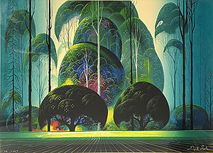アイベン・アール「グリーン・フォレスト」版画 1989年