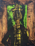 ルフィーノ・タマヨ「Hombre en fondo verde」版画 1980年