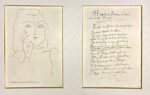 パブロ・ピカソ「Femme en Buste, Une Main au Visage：ゴンゴラの詩」銅版画 1948年