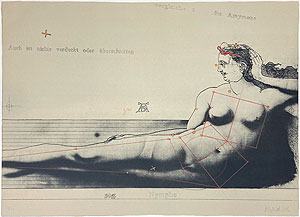 パウル・ヴンダーリッヒ「ウイーンのニンフ(第2ステート)」版画 1970年