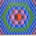 ヴィクトル・ヴァザルリ「Tetris(Sans titre)」版画 1970年