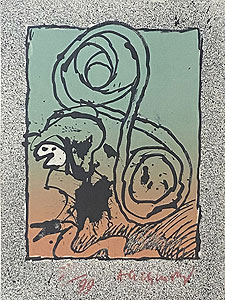 ピエール・アレシンスキー「Montreal」版画 1969年作