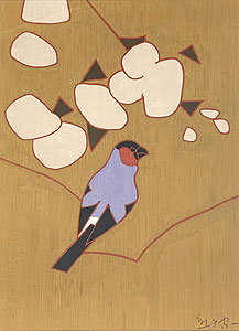 熊谷守一「桜」版画 1964年