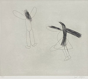 ジョエル・シャピロ「Untitled(2)」銅版画 1995年