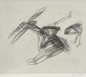 ジョエル・シャピロ「Untitled(3)」銅版画 1995年