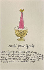 アンディ・ウォーホル「Omelet Greta Garbo」手彩色版画 1959年