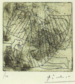 パブロ・ピカソ「ボール遊び：LA CAISSE A REMORDS」銅版画 1932年