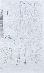 サルバドール・ダリ「イゾルデの到着：Tristan et Iseult」銅版画 1970年