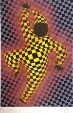 ヴィクトル・ヴァザルリ「Harlequin」版画 1987年