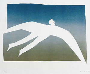 ジャン・ミシェル・フォロン「自由：Libre」銅版画 1976年