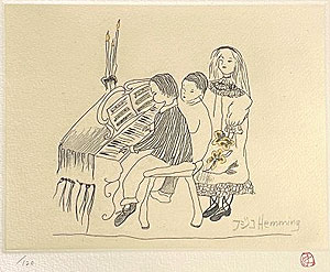 フジ子・ヘミング「れんだん」銅版画 2006年