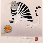 フジ子・ヘミング「クッキー：「猫十態」より」版画 2005年