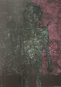 ルフィーノ・タマヨ「人物：Figura de hombre」版画 1973年