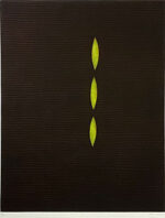 浜口陽三「緑のポプラ」銅版画 1980~1989年