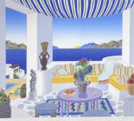 トーマス・マックナイト「エーゲ海」版画 1993年