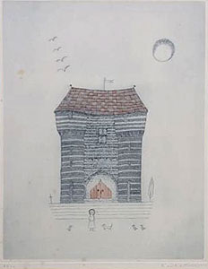 南桂子「望楼」銅版画 1963年